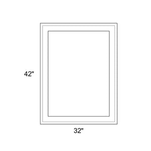 32" x 42" - Switchable Privacy Window - Fixed - White Vinyl