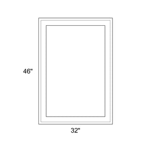 32" x 46" - Switchable Privacy Window - Fixed - White Vinyl