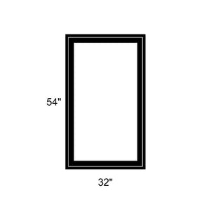 32" x 54" - Switchable Privacy Window - Fixed - Black Vinyl