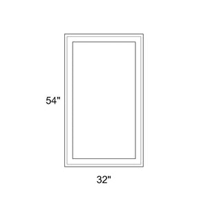 32" x 54" - Switchable Privacy Window - Fixed - White Vinyl