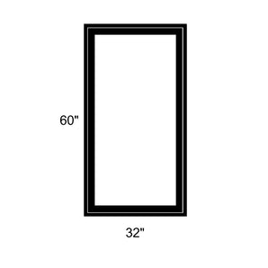 32" x 60" - Switchable Privacy Window - Fixed - Black Vinyl