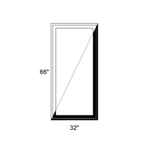 32" x 66" - Switchable Privacy Window - Fixed - Black/White Vinyl