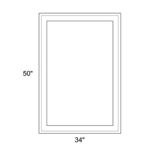 34" x 50" - Switchable Privacy Window - Fixed - White Vinyl