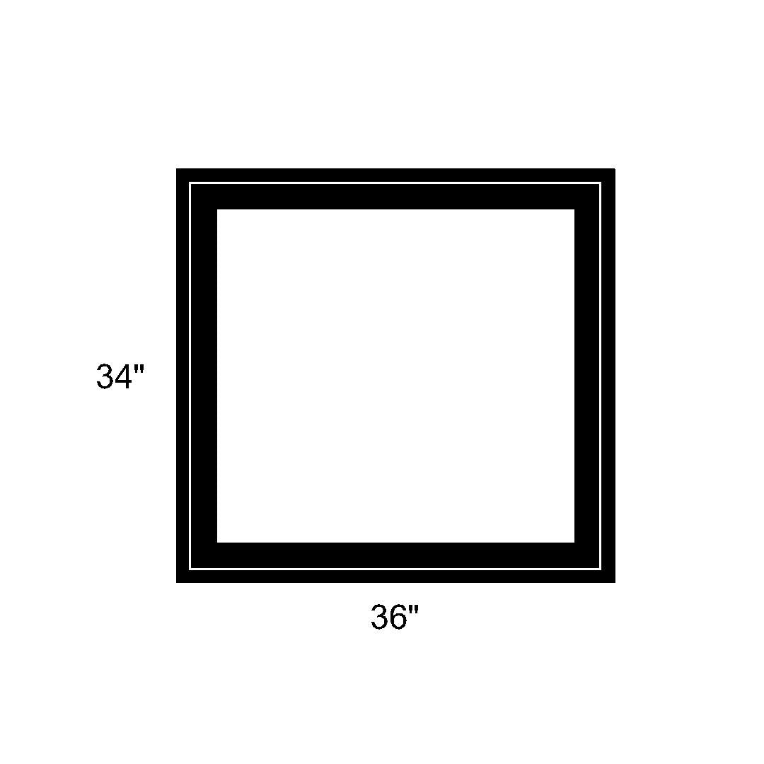 3634 Window 36 x 34 - Fixed Switchable LC Privacy Glass Window - Black Vinyl ...