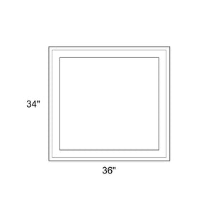 36" x 34" - Switchable Privacy Window - Fixed - White Vinyl