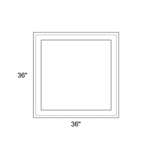 36" x 36" - Switchable Privacy Window - Fixed - White Vinyl