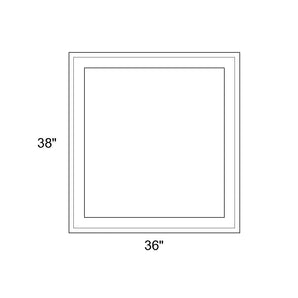 36" x 38" - Switchable Privacy Window - Fixed - White Vinyl