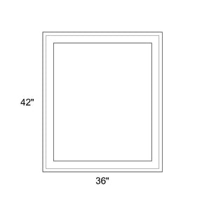 36" x 42" - Switchable Privacy Window - Fixed - White Vinyl