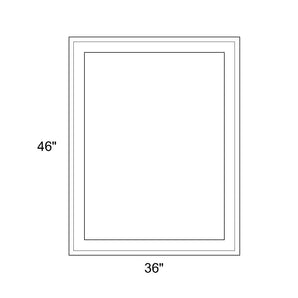 36" x 46" - Switchable Privacy Window - Fixed - White Vinyl