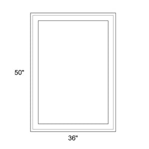 36" x 50" - Switchable Privacy Window - Fixed - White Vinyl