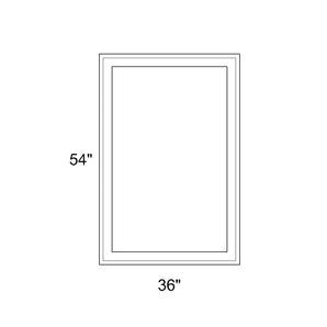 36" x 54" - Switchable Privacy Window - Fixed - White Vinyl