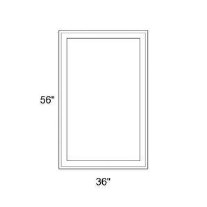 36" x 56" - Switchable Privacy Window - Fixed - White Vinyl