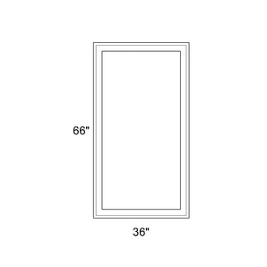 36" x 66" - Switchable Privacy Window - Fixed - White Vinyl