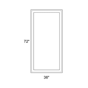 36" x 72" - Switchable Privacy Window - Fixed - White Vinyl