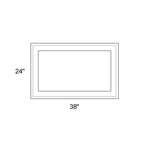 38" x 24" - Switchable Privacy Window - Fixed - White Vinyl