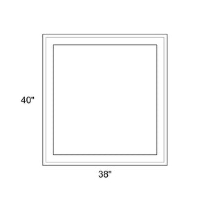 38" x 40" - Switchable Privacy Window - Fixed - White Vinyl