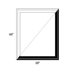 38" x 46" - Switchable Privacy Window - Fixed - Black/White Vinyl