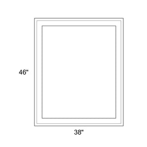 38" x 46" - Switchable Privacy Window - Fixed - White Vinyl