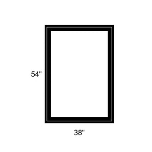 38" x 54" - Switchable Privacy Window - Fixed - Black Vinyl