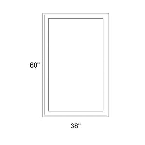 38" x 60" - Switchable Privacy Window - Fixed - White Vinyl