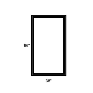 38" x 66" - Switchable Privacy Window - Fixed - Black Vinyl