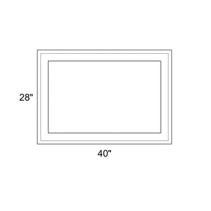 40" x 28" - Switchable Privacy Window - Fixed - White Vinyl