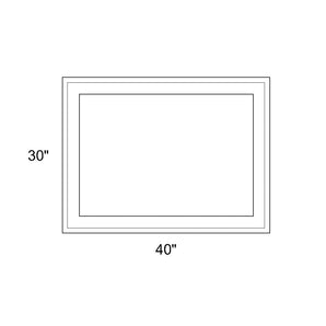 40" x 30" - Switchable Privacy Window - Fixed - White Vinyl