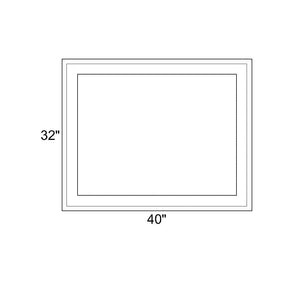 40" x 32" - Switchable Privacy Window - Fixed - White Vinyl