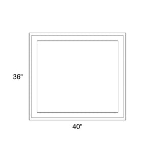 40" x 36" - Switchable Privacy Window - Fixed - White Vinyl