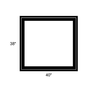 40" x 38" - Switchable Privacy Window - Fixed - Black Vinyl