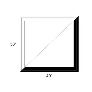 40" x 38" - Switchable Privacy Window - Fixed - Black/White Vinyl