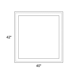 40" x 42" - Switchable Privacy Window - Fixed - White Vinyl