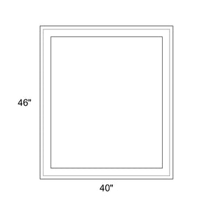 40" x 46" - Switchable Privacy Window - Fixed - White Vinyl