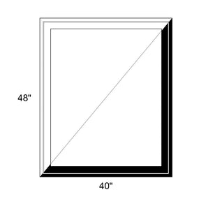 40" x 48" - Switchable Privacy Window - Fixed - Black/White Vinyl