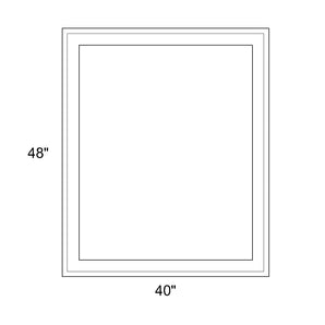 40" x 48" - Switchable Privacy Window - Fixed - White Vinyl