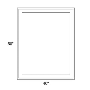 40" x 50" - Switchable Privacy Window - Fixed - White Vinyl