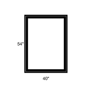 40" x 54" - Switchable Privacy Window - Fixed - Black Vinyl