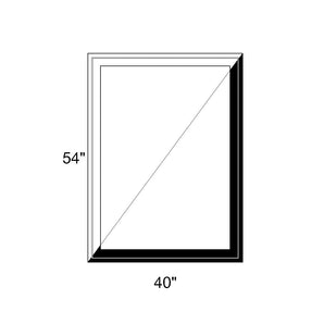 40" x 54" - Switchable Privacy Window - Fixed - Black/White Vinyl