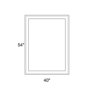 40" x 54" - Switchable Privacy Window - Fixed - White Vinyl