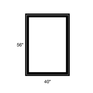 40" x 56" - Switchable Privacy Window - Fixed - Black Vinyl