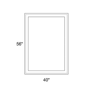 40" x 56" - Switchable Privacy Window - Fixed - White Vinyl