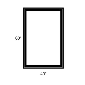 40" x 60" - Switchable Privacy Window - Fixed - Black Vinyl