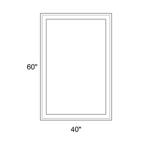 40" x 60" - Switchable Privacy Window - Fixed - White Vinyl