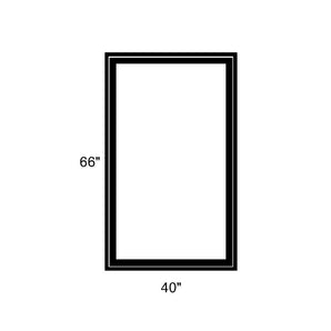 40" x 66" - Switchable Privacy Window - Fixed - Black Vinyl