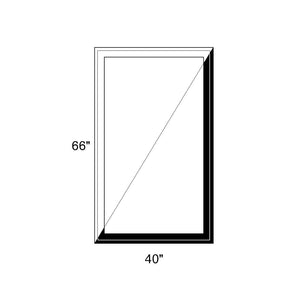 40" x 66" - Switchable Privacy Window - Fixed - Black/White Vinyl