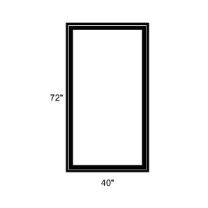 40" x 72" - Switchable Privacy Window - Fixed - Black Vinyl