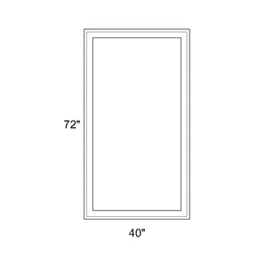 40" x 72" - Switchable Privacy Window - Fixed - White Vinyl