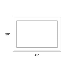 42" x 30" - Switchable Privacy Window - Fixed - White Vinyl