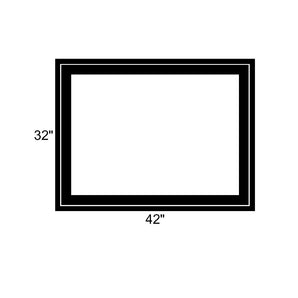 42" x 32" - Switchable Privacy Window - Fixed - Black Vinyl