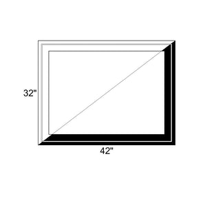 42" x 32" - Switchable Privacy Window - Fixed - Black/White Vinyl